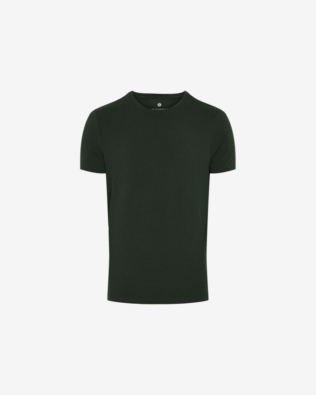 Bambus, T-Shirt O-Ausschnitt, grün