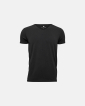Bambus, T-Shirt mit V-Ausschnitt, Schwarz - JBS of Denmark Men