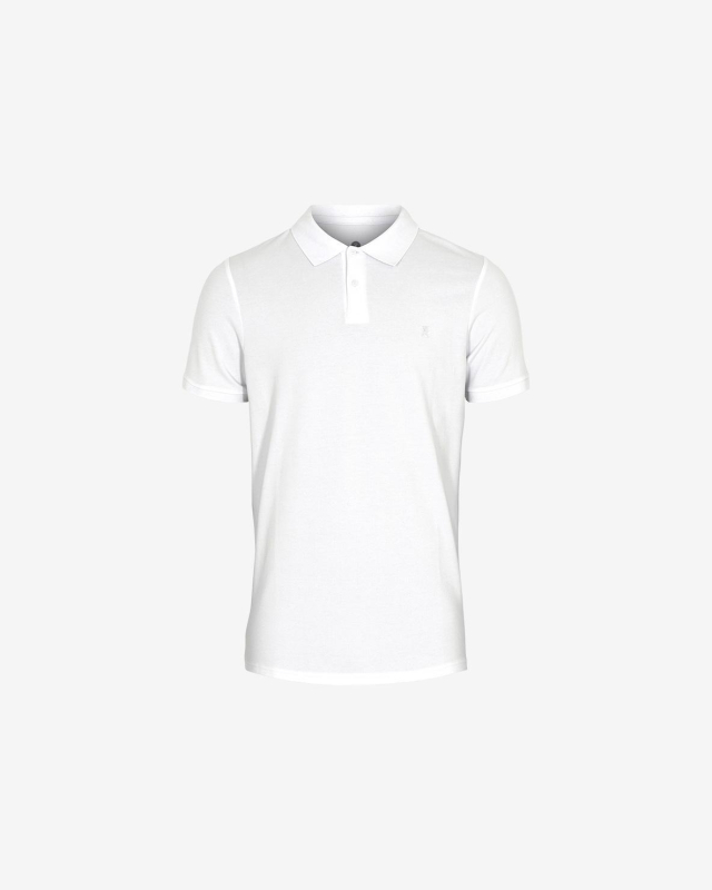 Bambus, Polo Shirt Pique, Weiß