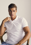 Bambus, Polo Shirt Pique, Weiß -JBS of Denmark Men