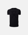 Bambus, T-shirt, Schwarz mit Print