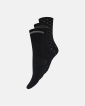 Bambusviskose, Knöchelsocken, 3er-Pack, Schwarz -Decoy