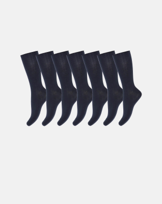 Bio-Baumwolle, Socken, Blickdicht, 7-Pack, Marine -Decoy