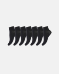 Bio-Baumwolle, Socken, Blickdicht, 7-Pack, Schwarz -Decoy