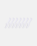 Bio-Baumwolle, Footies No-Show, 7-Pack, Weiß