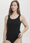 Bio-Baumwolle, Tanktop, 3-Pack, Schwarz