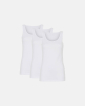 Bio-Baumwolle | Tanktop | 3-Pack | Weiß - Decoy