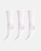 Bambusviskose, Ankelsocken, 3er-Pack, Weiß -Decoy