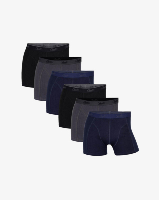Bio-Baumwolle, Unterhosen Boxershorts, 6-pack, Mehrfarbig -Claudio