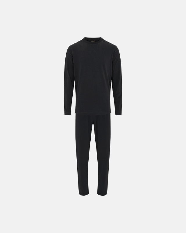 Bio-Baumwolle, Pyjamaset, Schwarz -Claudio