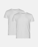100% Bio-Baumwolle, T-Shirt, 2er-Pack, Weiß -Resteröds