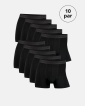 Bambusviskose, Boxershorts, 10er-Pack, Schwarz - Marathon