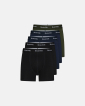 Tights 'Kalle' 5-pack | Extra Länge | Bambusviskose | Schwarz/Navy/Grün - Resteröds