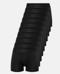 Bio-Baumwolle, Boxershorts "gunnar", 10er-Pack, Schwarz -Resteröds