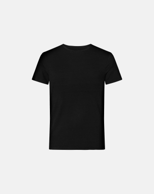 Bambusviskose, T-Shirt, 2er-pack, Schwarz