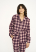 100% Bio-Baumwolle, Pyjama-Hemd, Rotkariert - JBS of Denmark Women