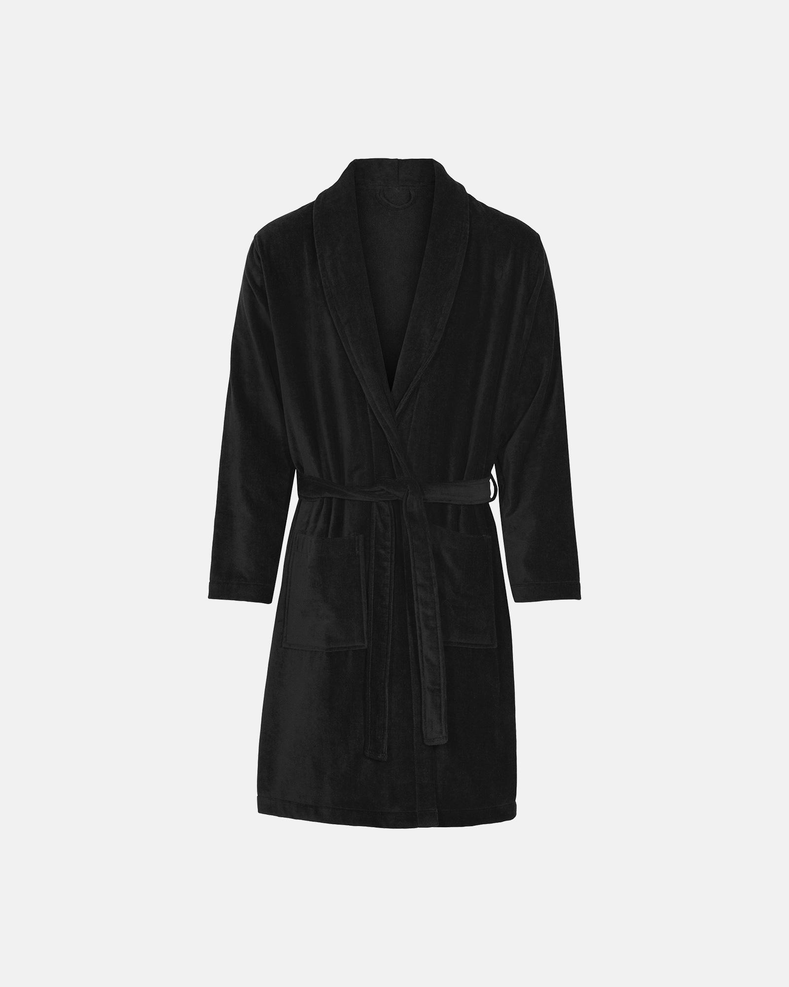 Bio-Baumwolle, Bademantel, Schwarz -Claudio Bio-Baumwolle, Bademantel, Schwarz -Claudio