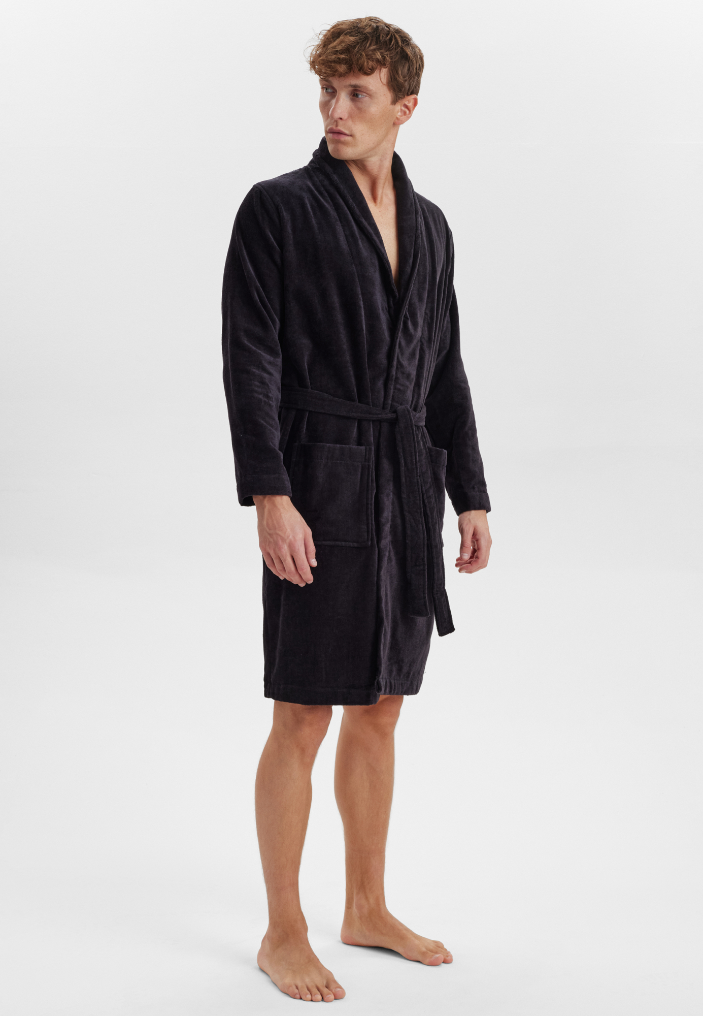 Bio-Baumwolle, Bademantel, Schwarz -Claudio Bio-Baumwolle, Bademantel, Schwarz -Claudio