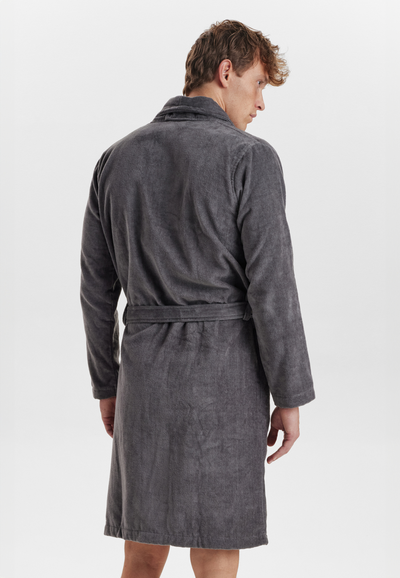 Bio-Baumwolle, Bademantel, Grau -Claudio Bio-Baumwolle, Bademantel, Grau -Claudio