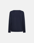 Bambusviskose, Langärmelig T-Shirt, Navy