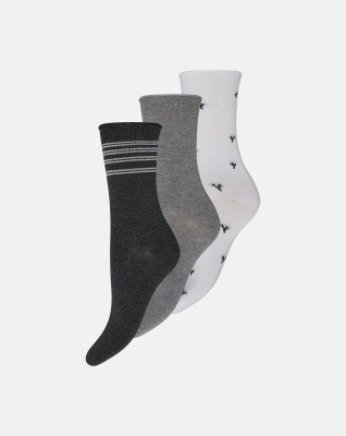 Bambus, Feinstricksocken, 3er-Pack, Mehrfarbig 86 -Decoy