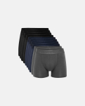 Tights "Gunnar" 10-pack, Bambusviskose, Mehrfarbig