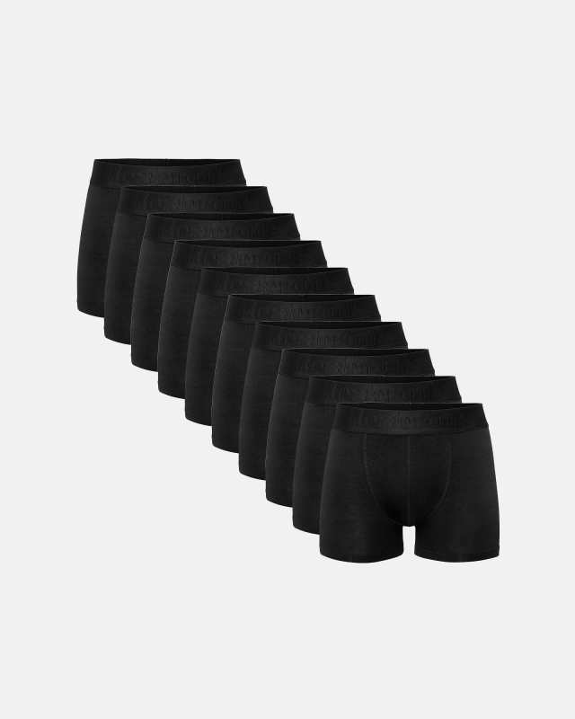 Bambus, Unterhosen, 10-Pack, schwarz -Resteröds