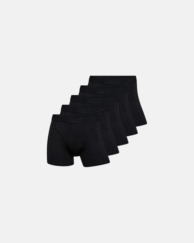 Bambusviskose, Boxershorts, 5-Pack, Schwarz -Claudio