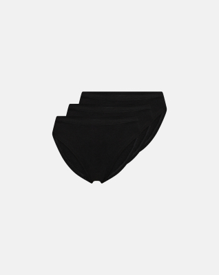 Bambusviskose, Tai, 3-pack, Schwarz