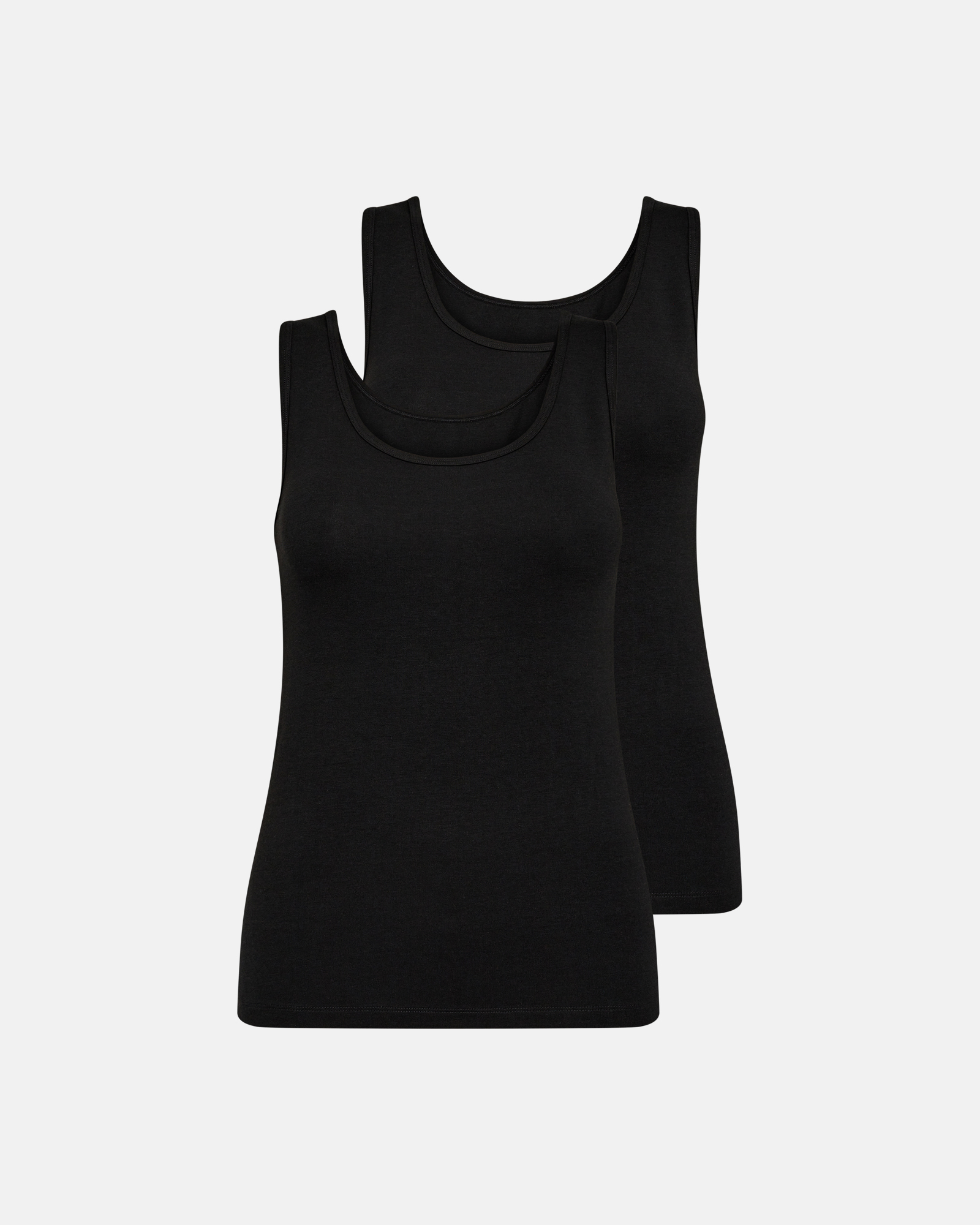 Bambusviskose, Unterhemd, 2-pack, Schwarz -Decoy Bambusviskose, Unterhemd, 2-pack, Schwarz -Decoy