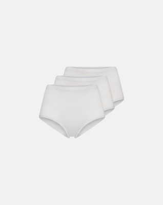 Bambusviskose, Maxi slip, 3-pack, Weiss -Decoy