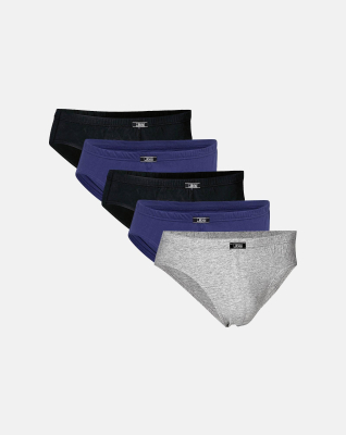 Mini slip 5-pack, Bio-Baumwolle, Mehrfarbig