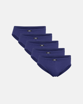 Mini slip 5-pack, Bio-Baumwolle, Marine
