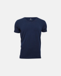 T-Shirt V-ausschnitt, Bambusviskose, Blau