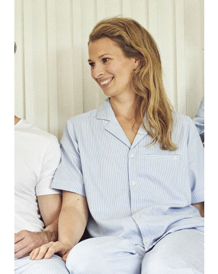 Bambusviskose, Kurzärmelig Hemd, Blau -JBS of Denmark Women