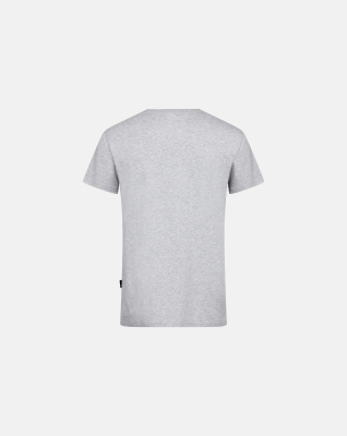 Bambusviskose, T-Shirt mit O-Ausschnitt, Hellgrau Melange -JBS of Denmark Men