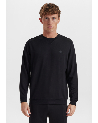 Bambusviskose, Sweatshirt m. logo, Schwarz -JBS of Denmark Men
