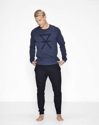 Bambusviskose, Sweatshirt, Blau -JBS of Denmark Men