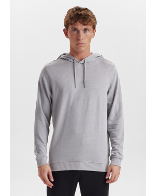Bambusviskose, Hoodie m. logo, Hellgrau -JBS of Denmark Men