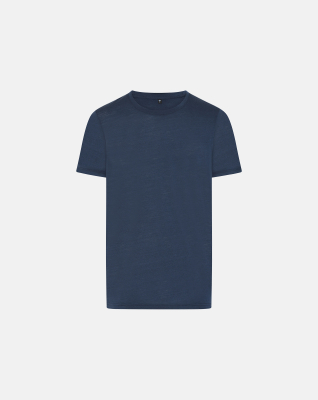 Bio-Wolle, T-shirt, Navy
