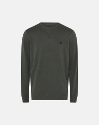Bambusviskose, Sweatshirt m. logo, Grün -JBS of Denmark Men