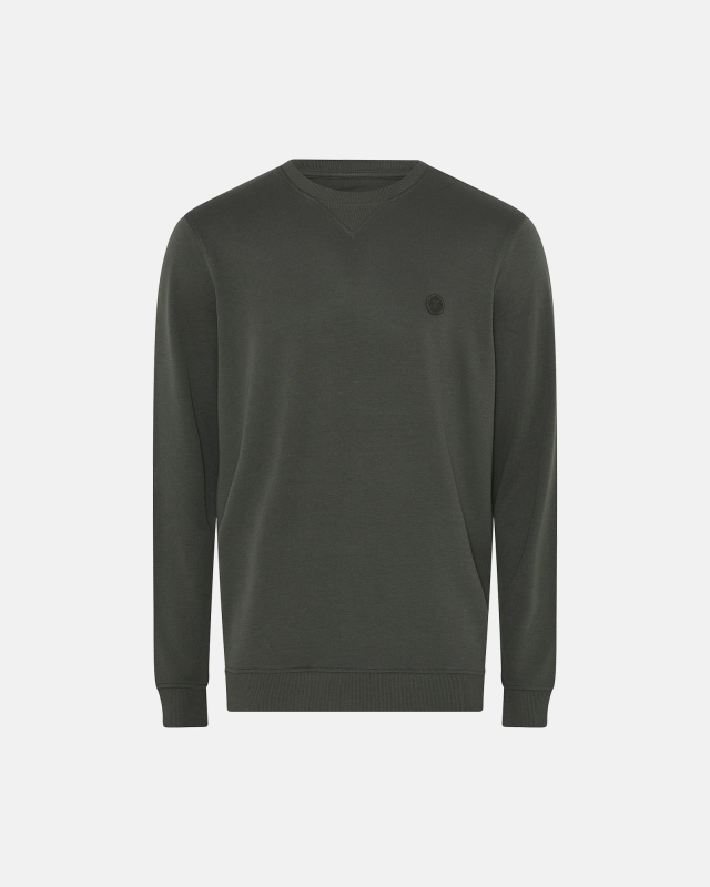 Bambusviskose, Sweatshirt m. logo, Grün -JBS of Denmark Men