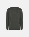 Bambusviskose, Sweatshirt m. logo, Grün -JBS of Denmark Men