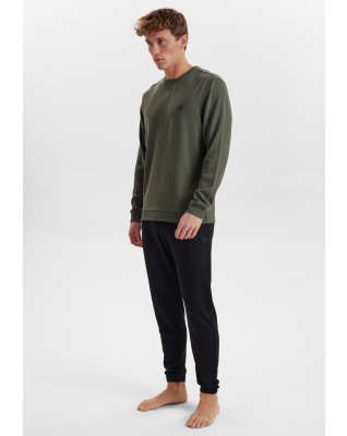 Bambusviskose, Sweatshirt m. logo, Grün -JBS of Denmark Men