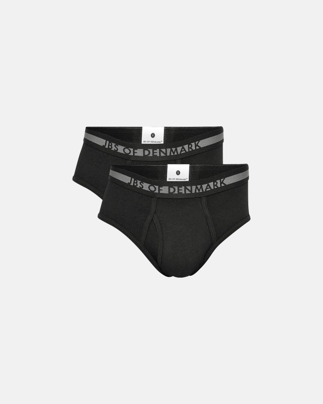 Bambusviskose, Slip, 2-Pack, Schwarz -JBS of Denmark Men