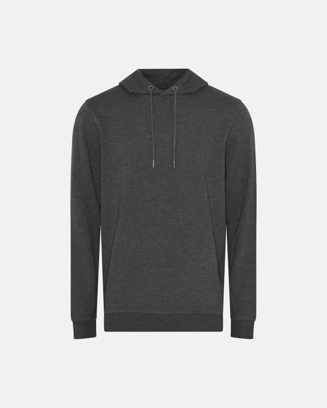 Bambusviskose, Hoodie m. logo, Dunkelgrau -JBS of Denmark Men