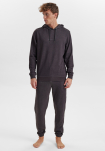Bambusviskose, Hoodie m. logo, Dunkelgrau -JBS of Denmark Men