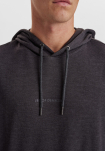 Bambusviskose, Hoodie m. logo, Dunkelgrau -JBS of Denmark Men