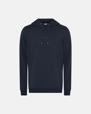 Bambusviskose, Hoodie m. logo, Marine -JBS of Denmark Men