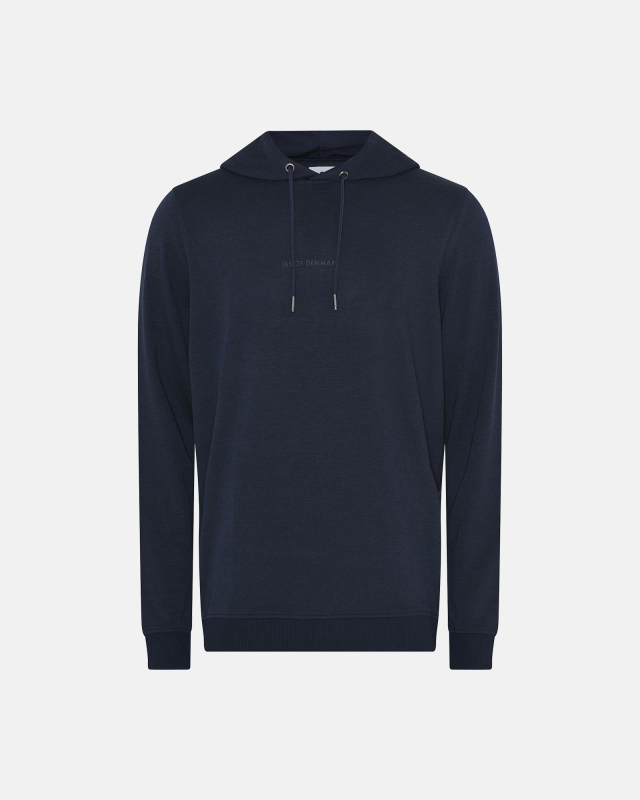 Bambusviskose, Hoodie m. logo, Marine -JBS of Denmark Men